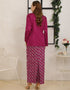 BAJU KURUNG KEDAH KRISLYN (FUCHSIA)
